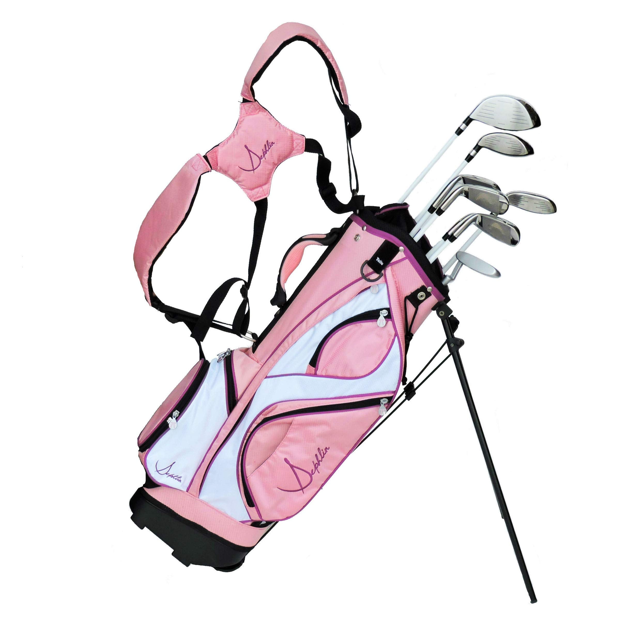 Sephlin - Lady Talia Pink Right Hand 7 Pieces Golf Clubs Set And Golf Bag Ages 10-14