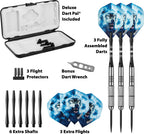 Fat Cat Predator 80% Tungsten Steel Tip Darts With Storage/Travel Case, 23 Grams