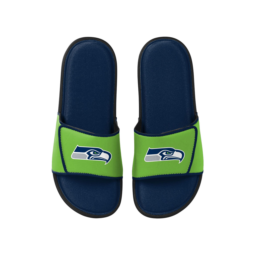 FOCO Seattle Seahawks NFL Mens Foam Sport Slide - S