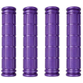 Kasteco 2 Pairs Bicycle Handle Bar Grips Mushroom Grips for BMX/Road Mountain Bikes (Purple)