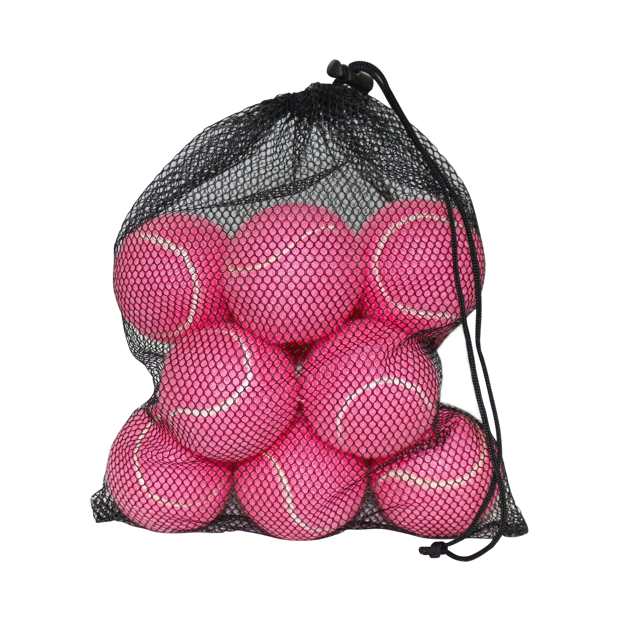 URBEST Tennis Balls, 12 Packs Training Tennis Balls Practice Balls for Novice Player, Pet Dog Playing Balls with Mesh Carry Bag 