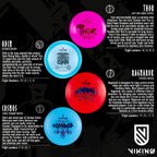 Viking Discs 8-Disc Starter Set For Disc Golf Beginner To Intermediate Players