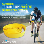 Alien Pros Bike Handlebar Tape Eva (Set Of 2) Yellow - Enhance Your Bike Grip With These Bicycle Handle Bar Tape - Wrap Your Bik