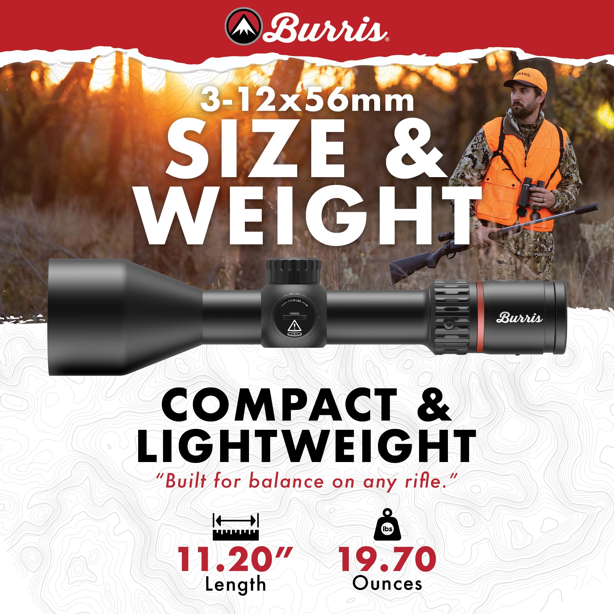 BURRIS Fullfield 3-12x56mm SC (30mm Tube) (201541)