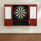 Viper By Gld Products Metropolitan Solid Wood Cabinet & Sisal/Bristle Dartboard Ready-To-Play Bundle: Deluxe Set (Dead On Dartbo