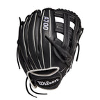Wilson 2022 A700 12'' Fastpitch Infield Glove - Right Hand Throw, Black/White