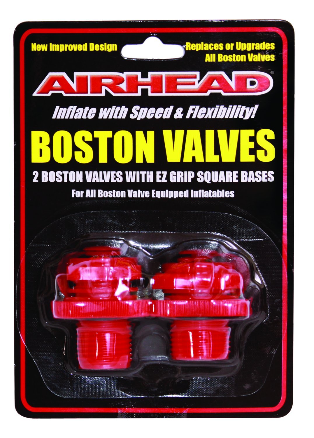 Airhead Boston Valve, Red, One Size (Ahbv-2), 2 Count (Pack Of 1)