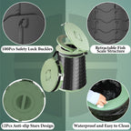 Alevmoom Xxl Portable Toilet For Camping,880Lbs Capacity,19.7H Adjustable Portable Toilet With 7 Garbage Bags,Porta Potty For Ad