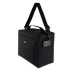 PackIt Freezable Newport Cooler, Black, Collapsible, Reusable, Built with ECOFREEZE Technology, Wide Top Opening, Double Zip Clo