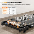 Hifast Walking Pad Treadmill, 3 In 1 Foldable Under Desk Treadmills For Home Office, Small Walking Pad With Incline Handle Bar,