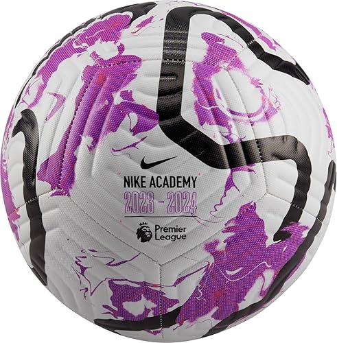 Nike Premier League Academy Football 202324 (Size 4, Whitepurple)