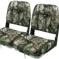 Seamander Low Back Boat Seats, Folding Boat Seats With Stainless Steel Screws,Aluminum Hinges&Padded,Fishing Boat Seat, Multiple