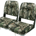 Seamander Low Back Boat Seats, Folding Boat Seats With Stainless Steel Screws,Aluminum Hinges&Padded,Fishing Boat Seat, Multiple