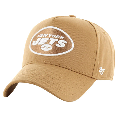 47 Men'S Tan New York Jets Ballpark Mvp Adjustable Hat