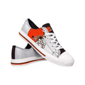 FOCO Cleveland Browns NFL Womens Glitter Low Top Canvas Shoes - 10