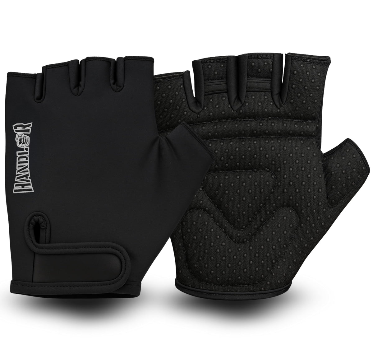 Harcos Handler Lycra Weight Lifting Gym Gloves  Dotted AntiSlip Cushion Grip Palm | Fingerless Gym Gloves for Men Workout Glov