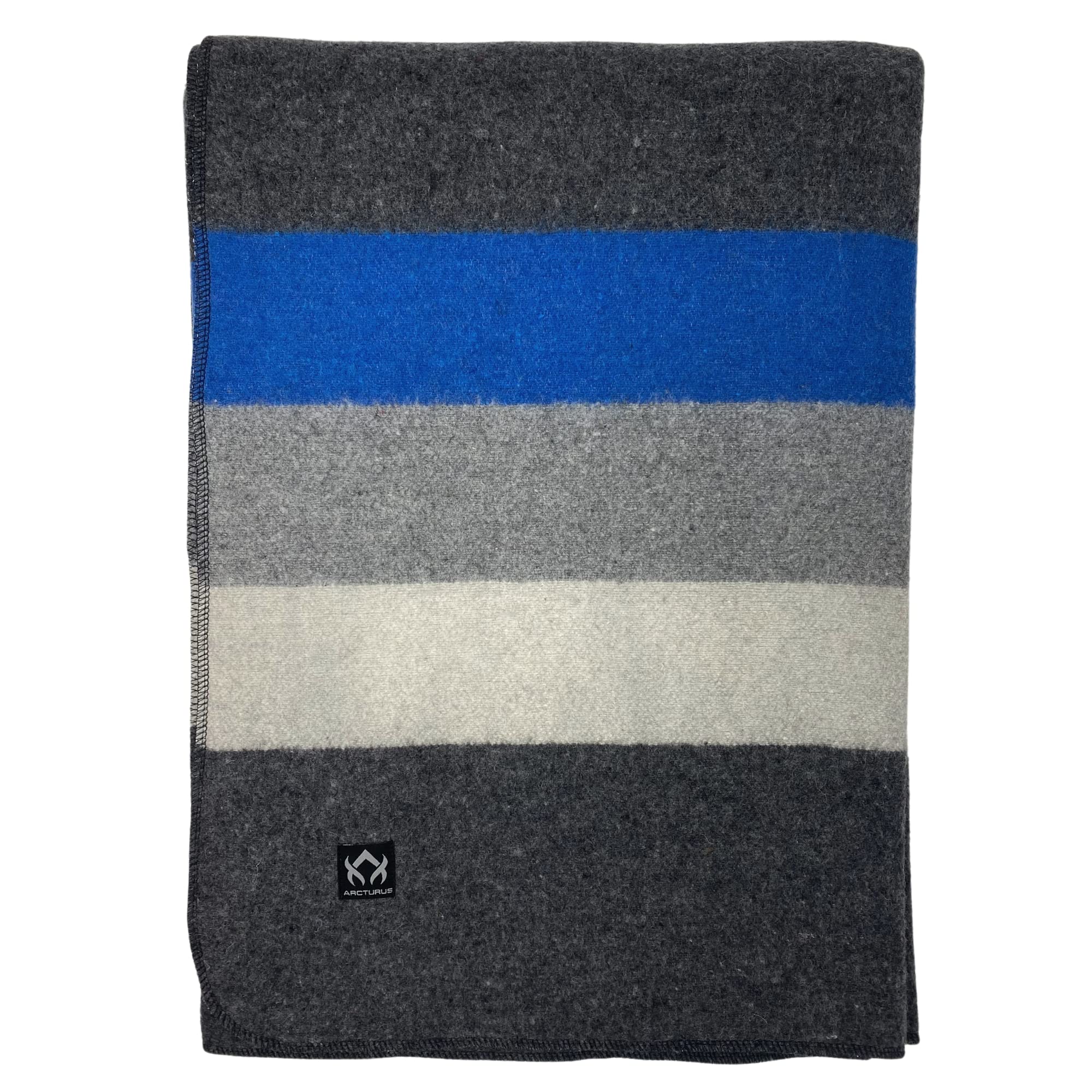 Arcturus Rainier Wool Blanket - 4.5Lbs Warm, Heavy, Washable, Large | Great For Camping, Outdoors, Survival & Emergency Kits (Wh