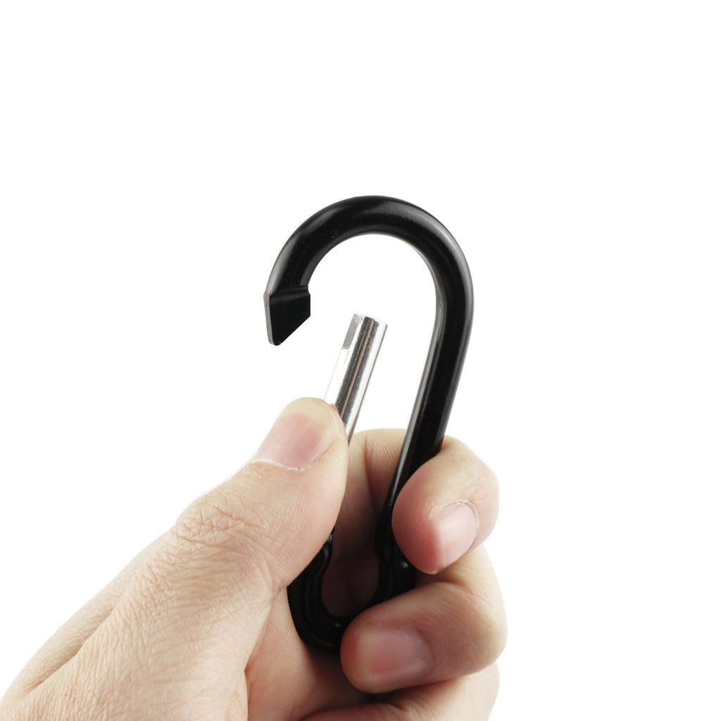 Swatom Aluminum Carabiner Clip 1.6 Inches Spring Snap Hook Keyring Carabiners For Camping Traveling Hiking Keychains Outdoor Acc