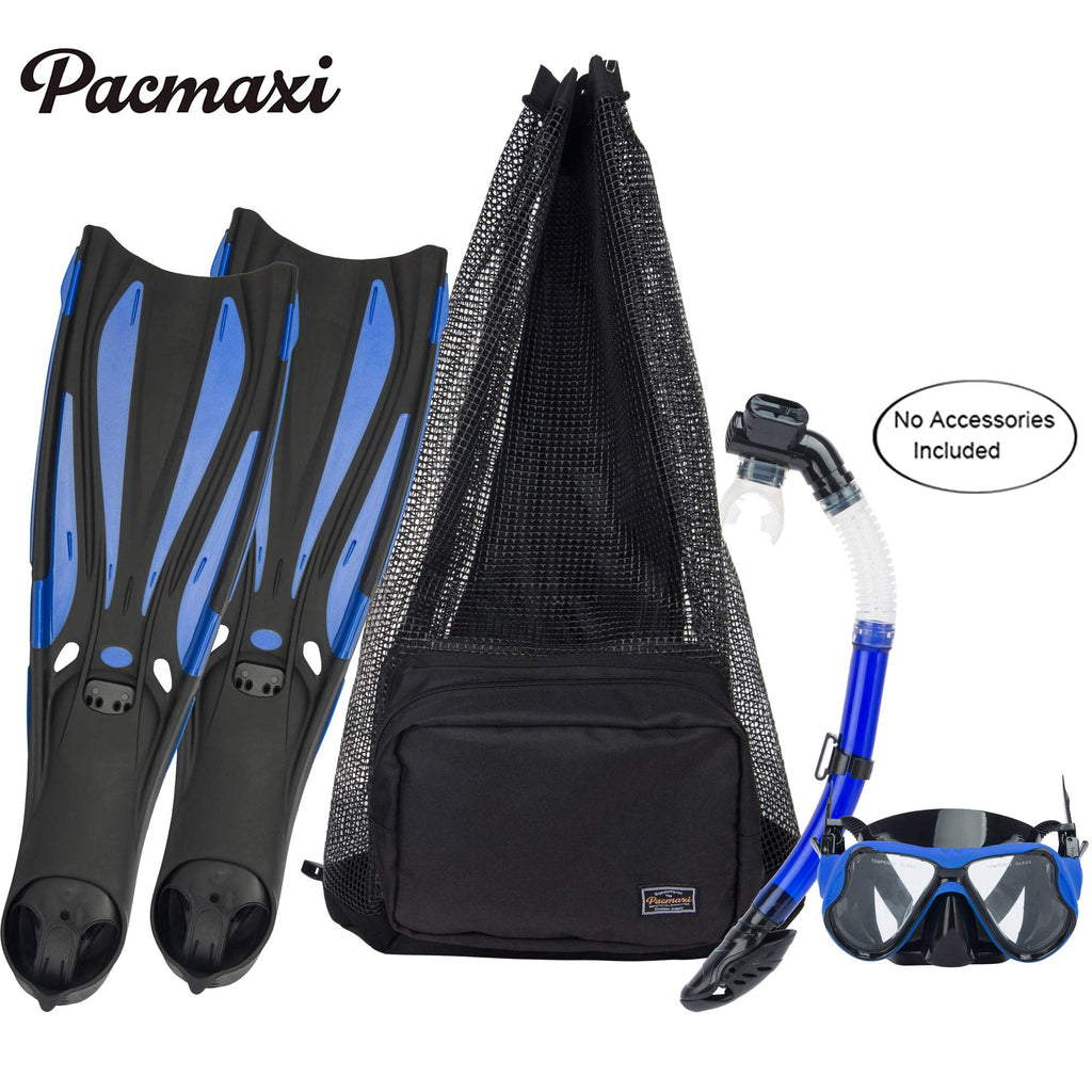 Pacmaxi Scuba Diving Bag, Oversized Mesh Scuba Diving Backpack For Snorkeling Gear & Equipment, Holds Mask, Fins, Snorkel (Black