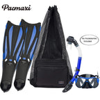 Pacmaxi Scuba Diving Bag, Oversized Mesh Scuba Diving Backpack For Snorkeling Gear & Equipment, Holds Mask, Fins, Snorkel (Black