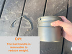 Toaks Titanium 1100Ml Pot With Bail Handle