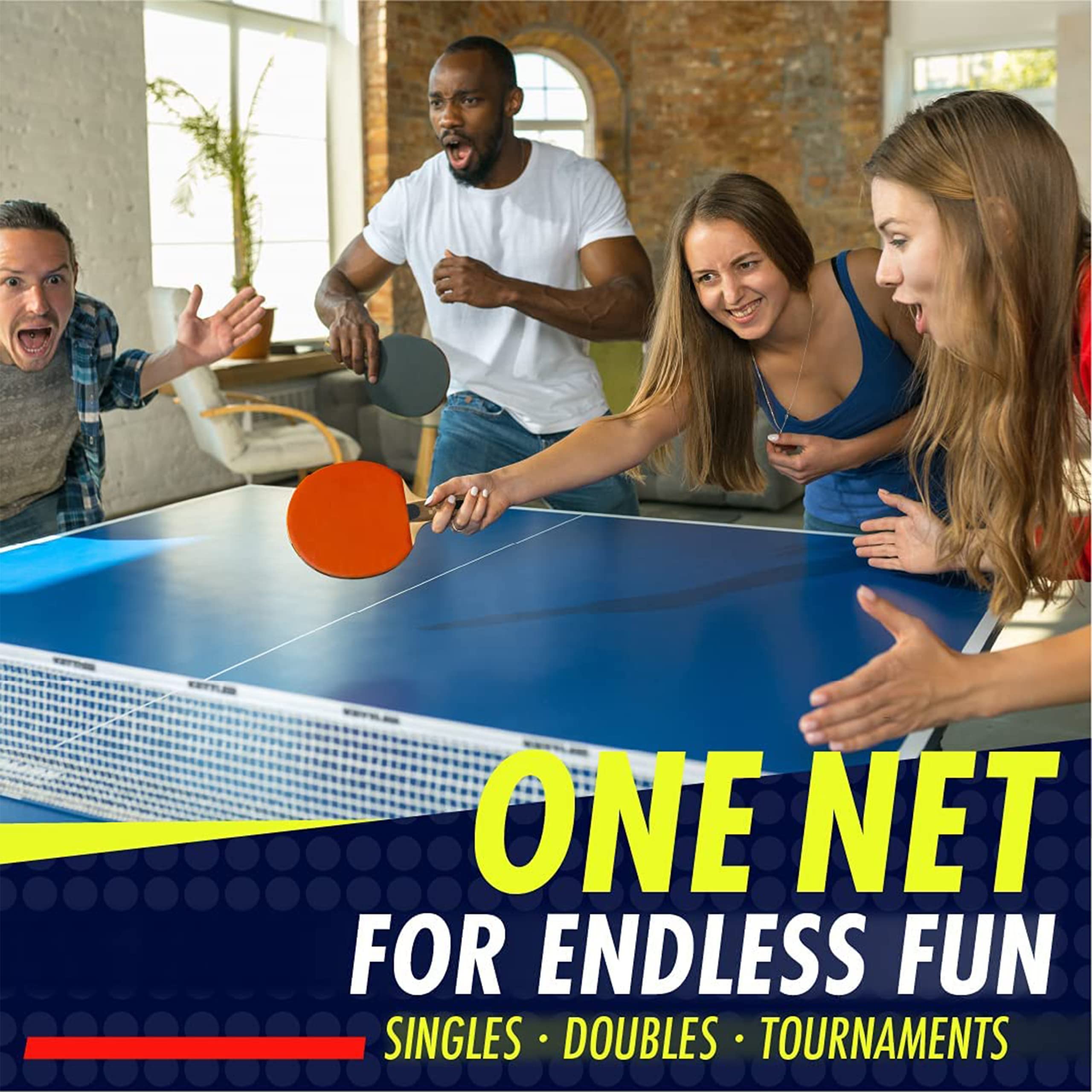 Nibiru Sport Ping Pong Paddles Set - Table Tennis Rackets And Balls, Retractable Net With Posts And Storage Case - Pingpong Padd