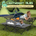 Slendor Toddle Cot, Toddler Portable Bed W/Cartoon Handrail, Blanket (5Ft X 4Ft), Folding Toddler Cots For Camping, Travel Bed,