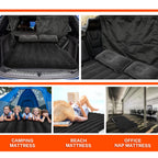 Tallew 12 Pcs Car Air Mattress Back Seat Inflatable Bed Suv Car Camping Backseat Truck Air Mattress Curtain Divider Window Shade