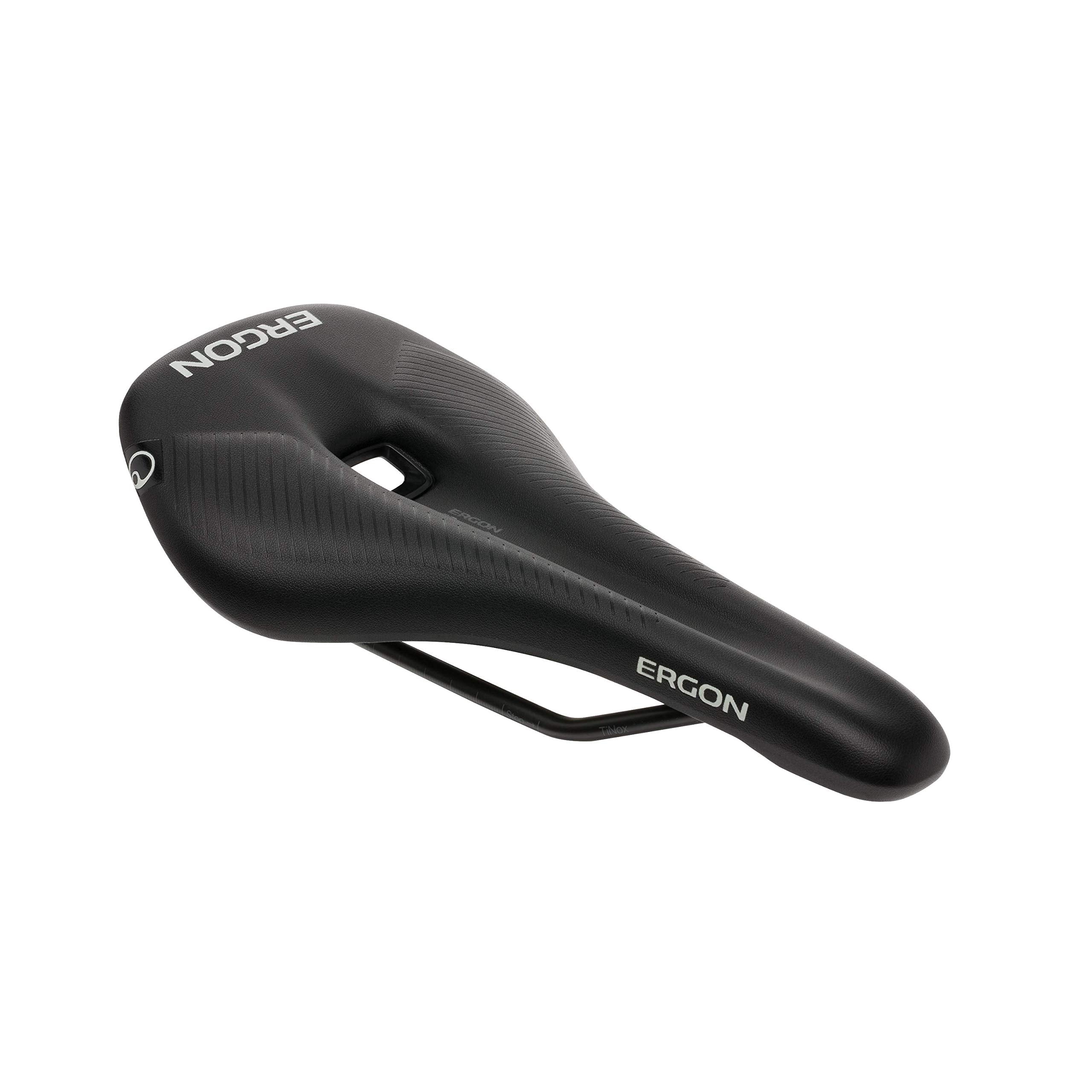 Ergon - Sr Comp Ergonomic Comfort Bicycle Saddle  For Road, Race And Gravel Bikes  Mens  Small/Medium  Black