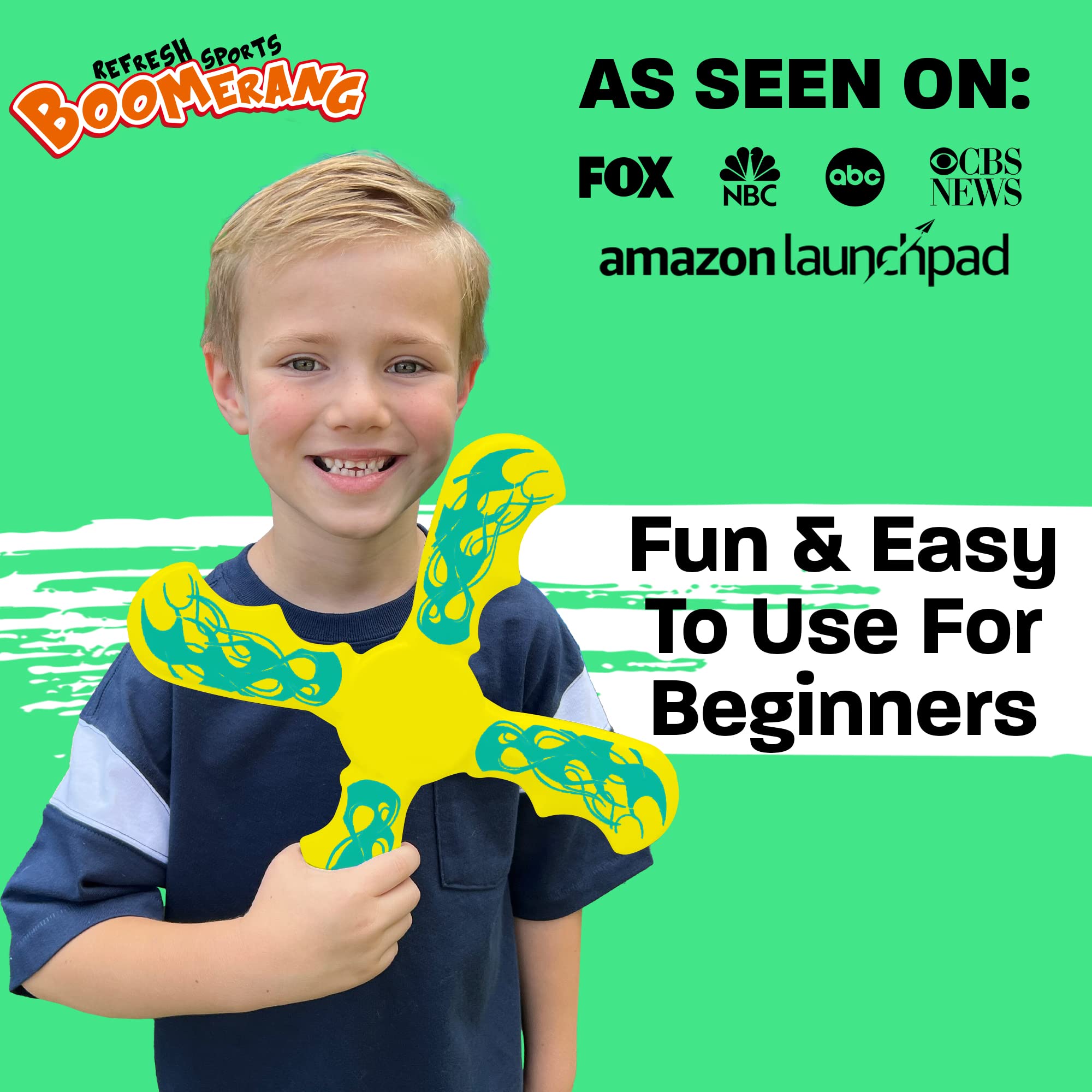 Kids Beach Toys & Beach Games - Ultimate Beach Boomerangs For Beaches - Fun Easter Basket Stuffers For Boys & Girls - Playdates