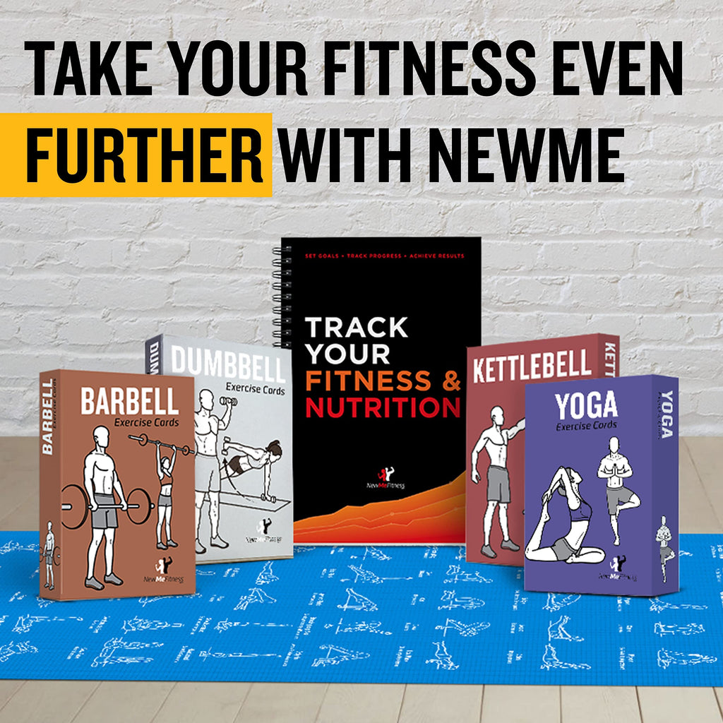 Newme Fitness  Bodyweight Workout Cards, Instructional Fitness Deck For Women & Men, Beginner Fitness Guide To Training Exercise
