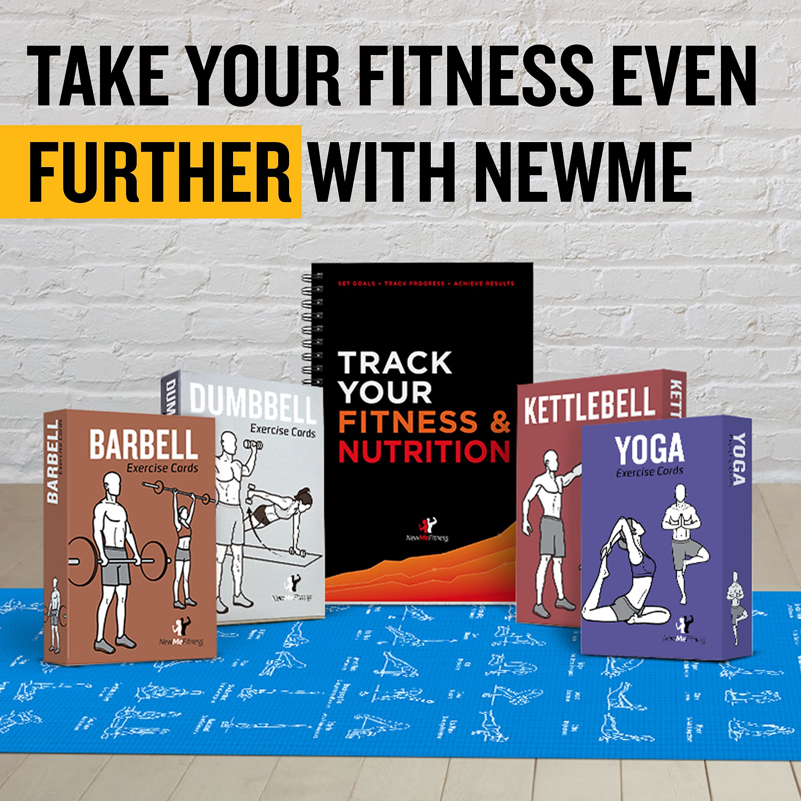 Newme Fitness  Bodyweight Workout Cards, Instructional Fitness Deck For Women & Men, Beginner Fitness Guide To Training Exercise