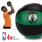 Franklin Sports Nba Boston Celtics Toy Basketballs - 2 Pack Of Kids Soft Mini Basketballs For Over The Door + Indoor Hoops - Nba