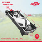 Skb Hard Shell Golf Bag, Ata Staff Pro Travel Case W/ Wheels & Latches, 49'', X-Large