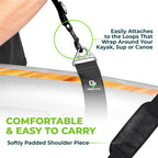 Gradient Fitness Kayak Paddle Board Carrier (Black)/Surfboard Straps For Shoulder  Hands-Free Carrying Straps For Paddleboards W