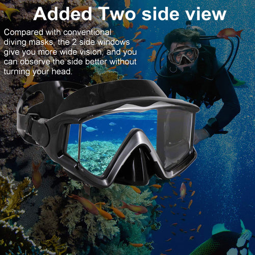 Aqua A Dive Sports Diving Mask Anti-Fog Swimming Snorkel Mask Suitable For Adults Scuba Dive Swim Snorkeling Goggles Masks (Gray
