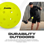 Franklin Sports X-40 Outdoor Pickleballs - Usa Pickleball (Usapa) Official - Bulk Set Of Regulation Size Outdoor Balls - Officia
