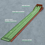 Perfect Practice Putting Mat - Indoor Golf Putting Green With 1/2 Hole Training For Mini Games & Practicing At Home Or In The Of