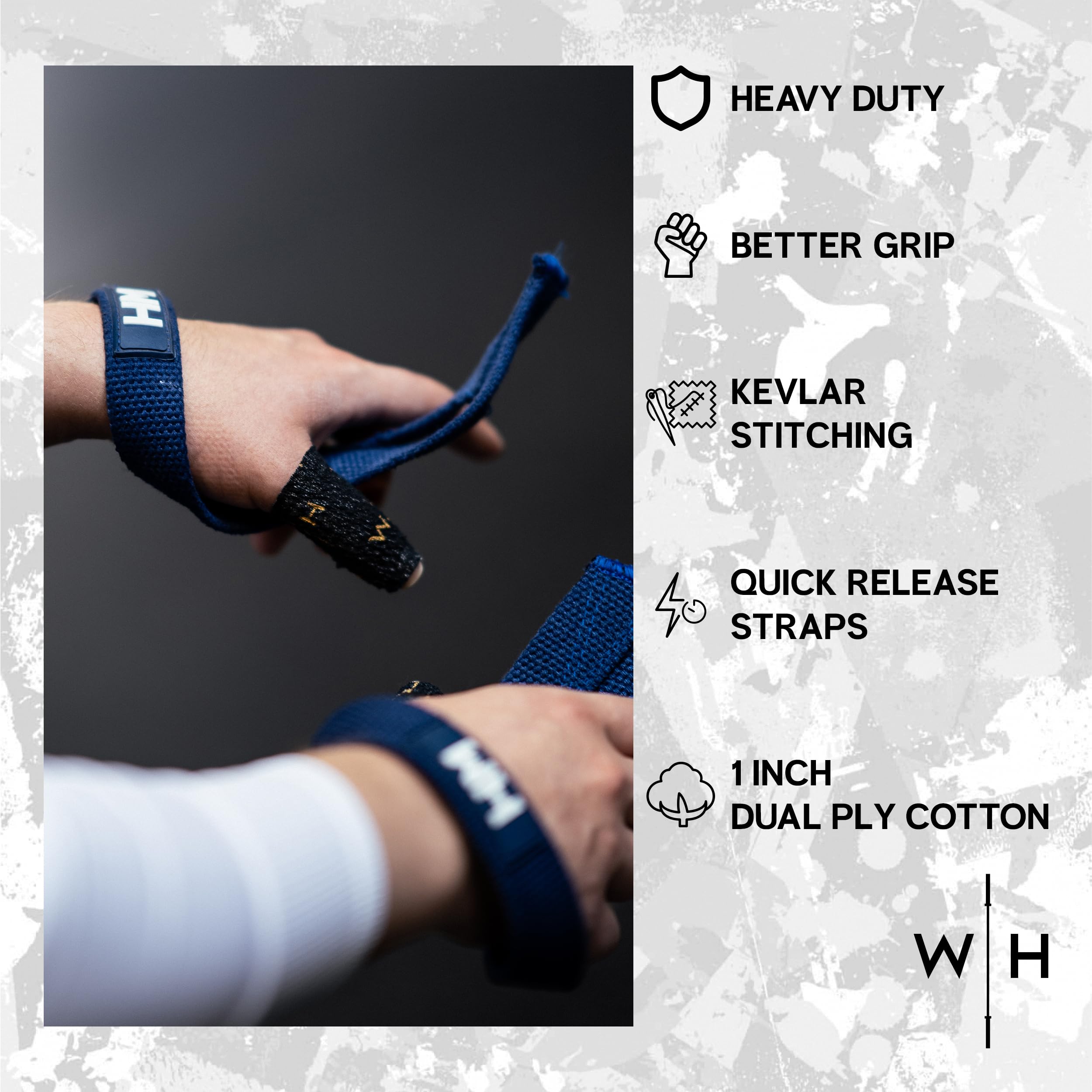 Weightlifting House Lifting Wrist Straps - Hand Wraps For Olympic Lifting, Snatch, Pulls, And Deadlift Straps - Grip Strength Tr