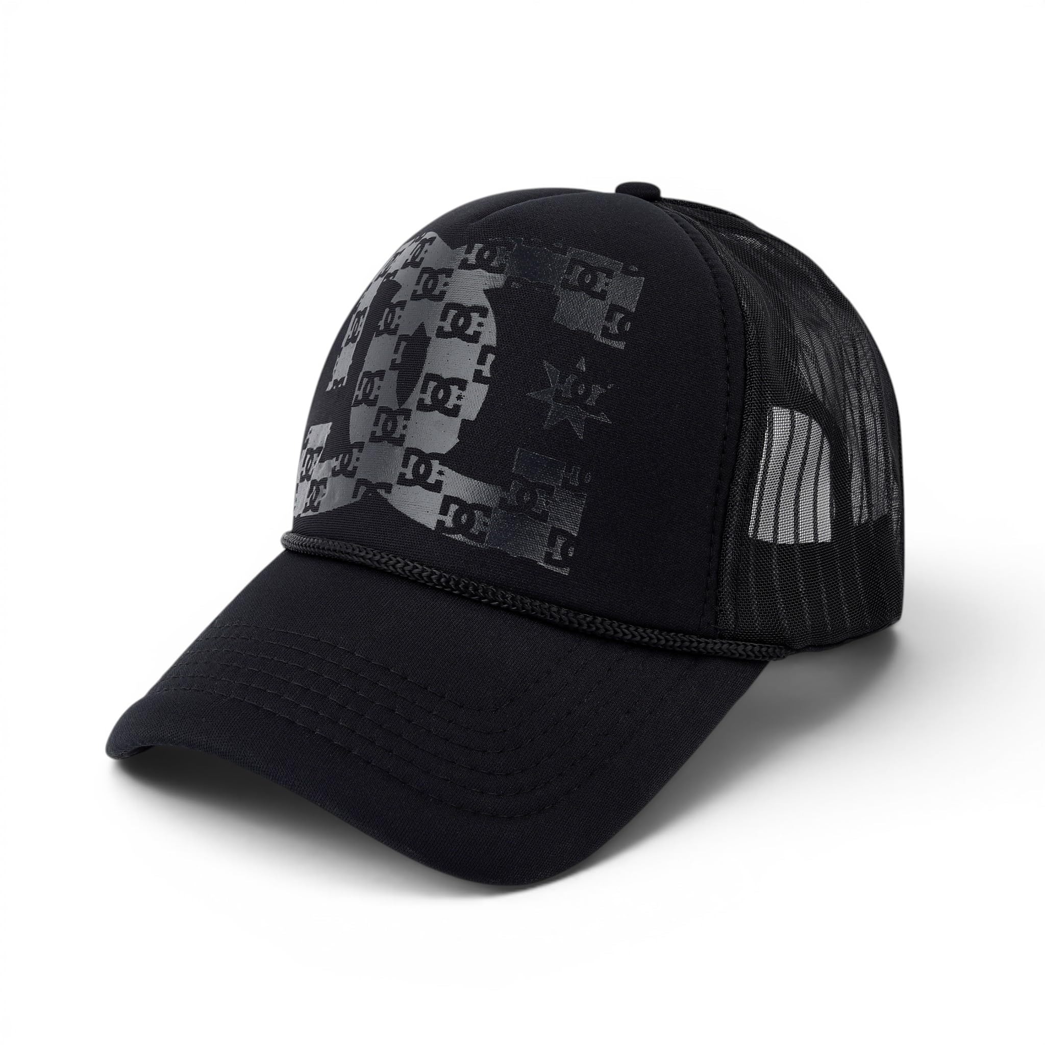 Zaysoo Men & Women Printed Black Trucker Cap Mesh Adjustable Baseball Cap With Typography Design (Black)