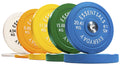 BalanceFrom Color Coded Olympic Bumper Plate Weight Plate with Steel Hub, 260LB Set, 2x 10/15/25/35/45LB