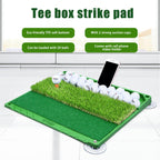 Pgm Golf Mat, 3-In-1 Golf Hitting Mats Practice With Ball Tray, Golf Hitting Training Aids For Backyard Driving Chipping Indoor