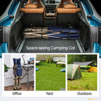 Yaheetech Folding Camping Cot, Portable Military Canvas Sleeping Bed, Outdoor Comfortable Lightweight Bed W/Carry Bag For Hiking