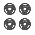Cap Barbell 2-Inch Olympic Grip Weight Plate, 10 Lb, Set Of 4,Black