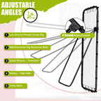 7x4 Ft Volleyball Rebounder Net, 5-Angle Adjustable Rebounder Net with 2 Target Stripes & Portable Travel Bag, Durable Bounce Ba