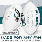 Franklin Sports Nfl Philadelphia Eagles Autograph Football - Official Size White Panel Souvenir Football For Autographs + Signat