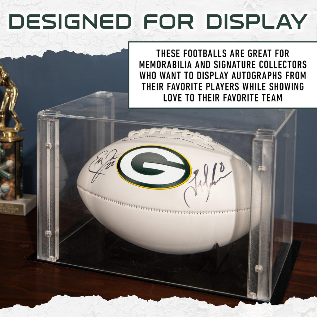 Franklin Sports Nfl Green Bay Packers Autograph Football - Official Size White Panel Souvenir Football For Autographs + Signatur