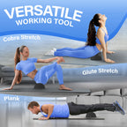 Yes4All Half Foam Rollers, Soft Density Round Pe Foam Roll For Back Massage, Yoga Exercise - 24 Inches