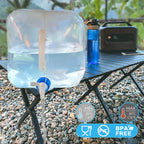Gowithwind Collapsible Water Container Jug With Spigot, 2 Packs 5.3 Gallon Bpa Free Camping Water Storage Carrier For Outdoor Hi