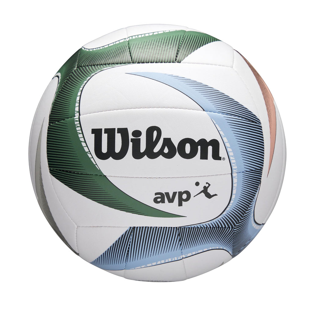 Wilson Avp Pxl Volleyball - Official Size, White/Blue/Green